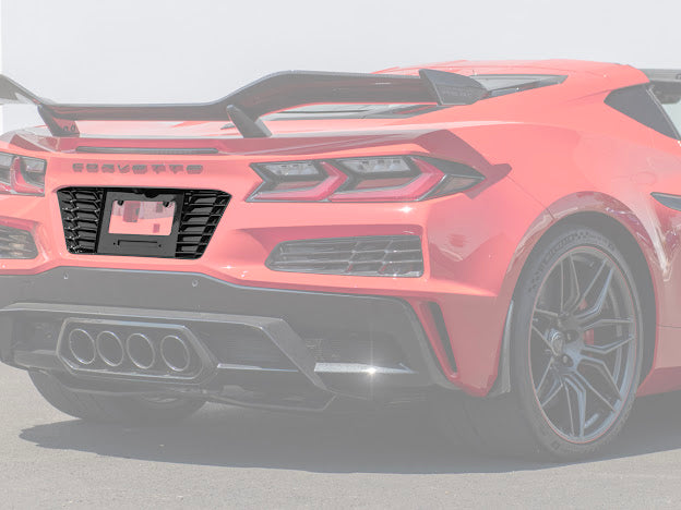 CORVETTE C8 Z06 & E-RAY | LICENSE PLATE BACKING